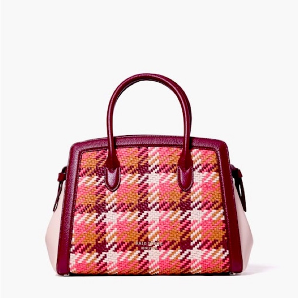 Kate spade Knott Woven Medium Satchel crossbody
